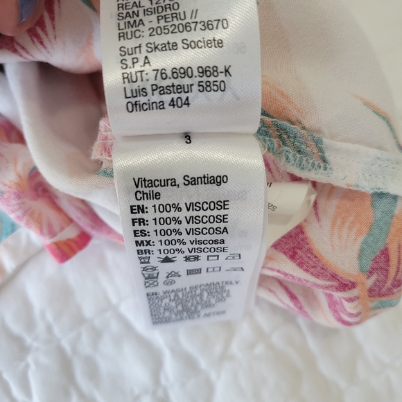 2/$35 ROXY Tropical Floral Tank Top S EUC Flowy Adjustable Straps - Picture 12 of 12